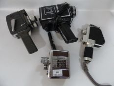 Box containing 4 Cine Cameras