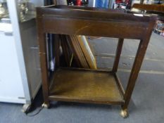 Dark Wood Hostess Trolley
