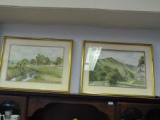 2 Framed Water Colours Depicting Country Scenes