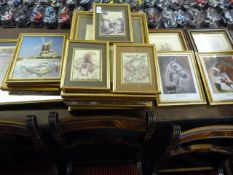 Large Quantity of Framed Prints including Maps - Animals etc