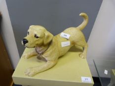 White Labrador Figurine