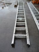 34 Rung Double Extending Ladder