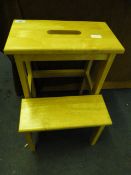 Pair of Light Wood Steps