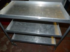 *3 Tier Catering Trolley with Aluminium Shelves