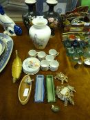 Assorted Collectables including Wade - Miniature Cups & Saucers - Royal Doulton Vase & Figurines
