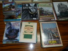 Large Quantity of Railway & Steam Engine Books - DVD's etc