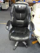*Leatherette Swivel Chair