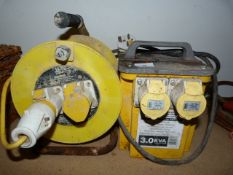 110V 3 KVA Transformer with Extension Cable