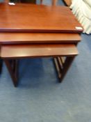 Mahogany Nest of 3 Tables