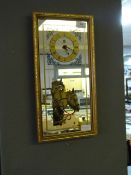 Mirrored Wall Clock Depicting Shire Horse