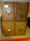 2 Wood Card ex Cabinets