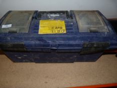 Toolbox Containing Assorted Drill Bits
