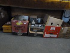 5 Boxes containing Assorted Glassware - Pottery etc