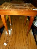 Small Table with Inlaid Top