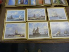4 Framed Pictures Depicting Maritime Scenes
