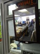 Mahogany Framed Mirror