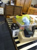 Single Dark Wood Bed Frame