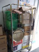 Trolley containing Assorted Bric-a-Brac - including Brassware etc