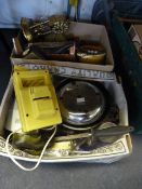 2 Boxes containing Kitchenalia - Pottery etc