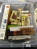 Box containing assorted Airfix Model Kits - Diecast Cars etc
