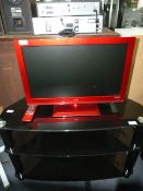 Logik Flatscreen Television with Remote - Red