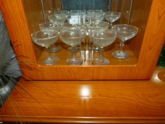 7 Babycham Glasses