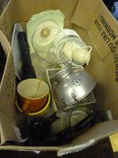 Box containing assorted Crockery - Kitchenalia etc