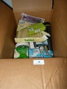 Box Containing Light Bulbs, Candles etc