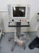 * Schiller Maglife C-Plus MRI Compatible Patient Monitor on trolley with leads