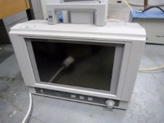 * Marquette Smart Pac Display Patient Monitor with Tram Rac Module 450SL with ECG, TEMPS, SPO2 and