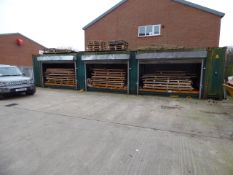 *45ft High Cube Steel Shipping Container with 3 Electric Side Access Electric Roller Shutter Doors