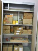 *7ft Storage Cabinet Containing Assorted Biscuits, Dowels etc