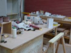 *Steel Storage Cabinet, Joiners Bench and Work Table