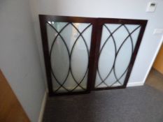 *Pair of Mahogany Glazed Doors