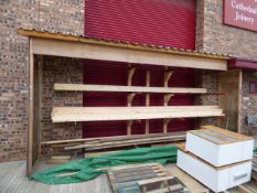 *Lean to Wood Storage Unit