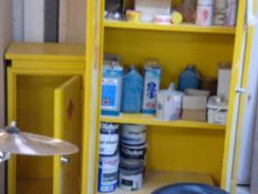 *6ft Stationery Cabinet Containing Assorted Paints and Lacquers