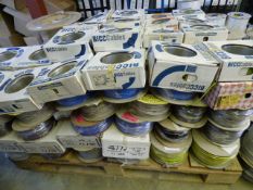 *Pallet containing Large Quantity of Single Cord Cables in Various Gauges
