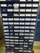 *Large Dexion Style Multi Drawer Unit containing assorted Cable Lugs of Various Colours and Sizes