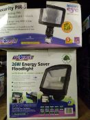 *Night Eye Security Halogen Lamp & 26w Energy Saving Flood Lamp