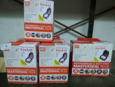 *5 MK Single Unswitched Sockets & 1 MK Double Switched Socket