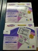 *2 x 100w PIR Halogen Security Lights - White