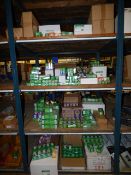 *4 Shelves containing Candle Reflector and Halogen Light Bulbs