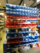 *Plastic Storage Bins containing Assorted Nuts - Bolts - Fixings - Cable Crimps etc