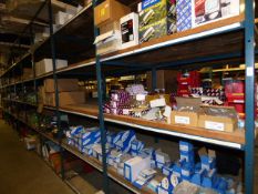 *9 Free Standing Sections of Steel and Timber 6 Tier Shelving