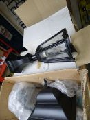 *3 Cast Aluminium and Glass Coach Lamps