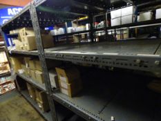 *2 Bays of Dexion Shelving containing Various Lamp Connectors - Transformers - etc