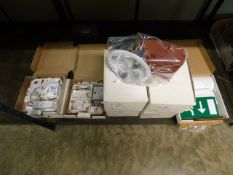 *4 x 26w Ceiling Lights & 3 Emergency Light Units etc