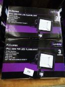 *2 IP44 50watt PIR LED Flood Lights