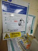 *Electric Shock Health and Safety Signs