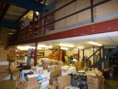 *Mezzanine Floor as installed at Premises Approximately 18 x 8m with Approximately 2.4 Headroom -
